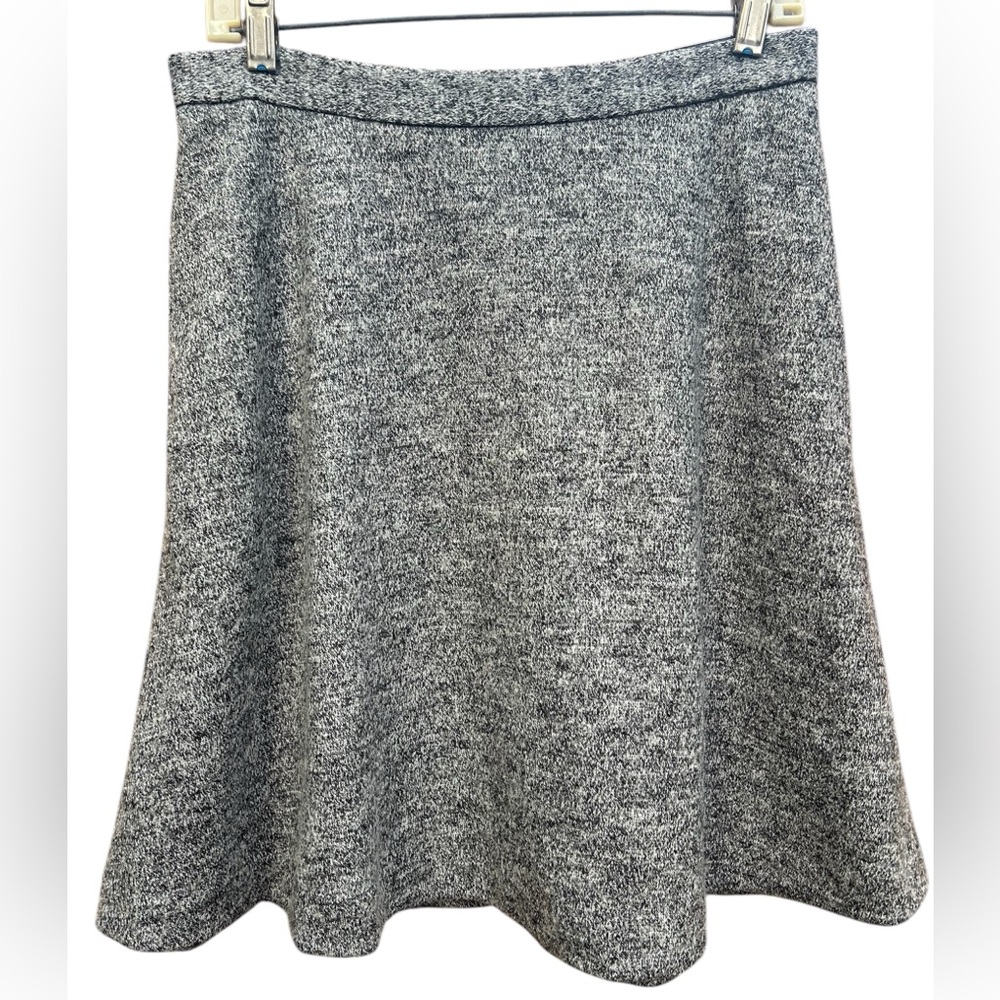 BANANA REPUBLIC NWOT Women’s Heather Gray Wool Blend A Line With Pockets Skirt